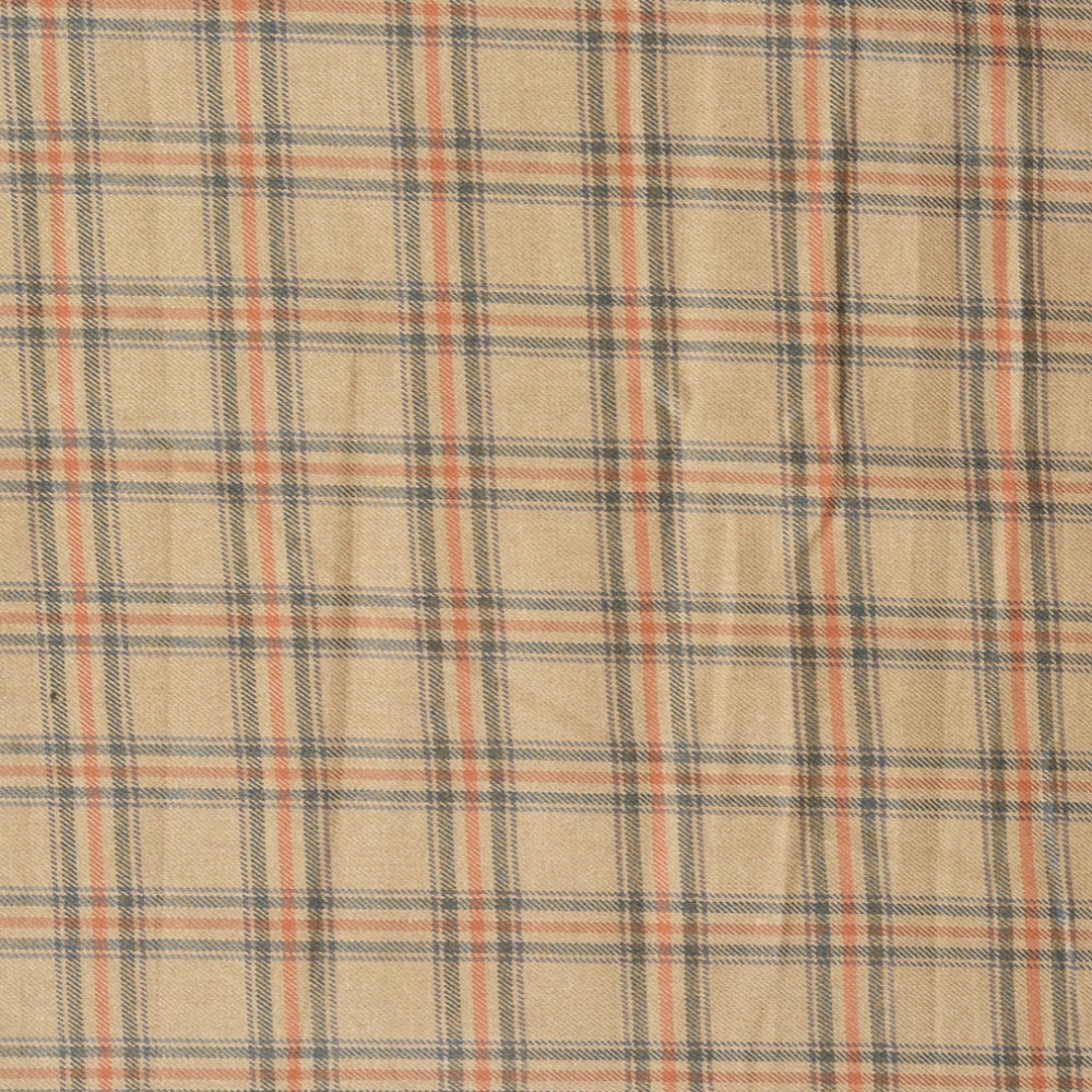 Beige-Gray-Checks-Tweed-Wool-Fabric-90769