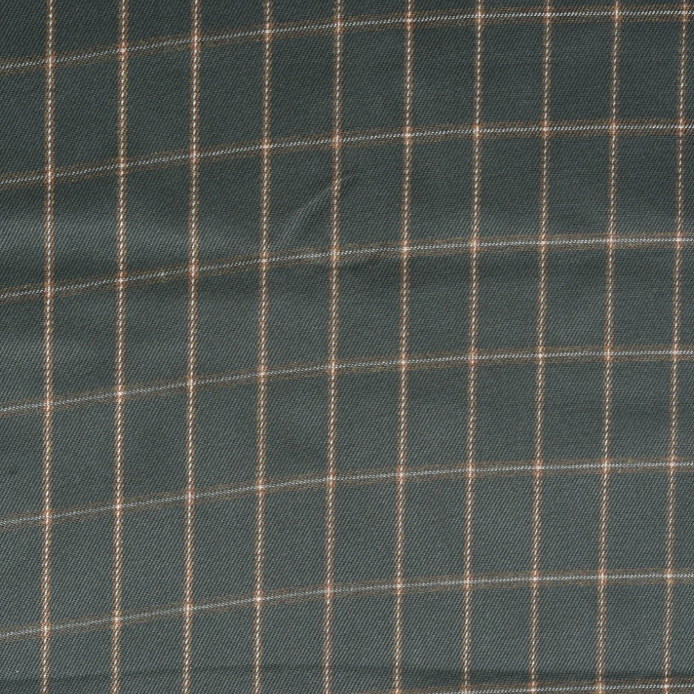 Green-White-Checks-Tweed-Wool-Fabric-90770