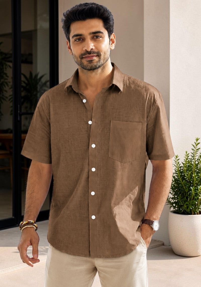 Men Premium Half Sleeves Shirt
