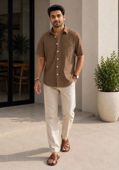 Men Premium Half Sleeves Shirt