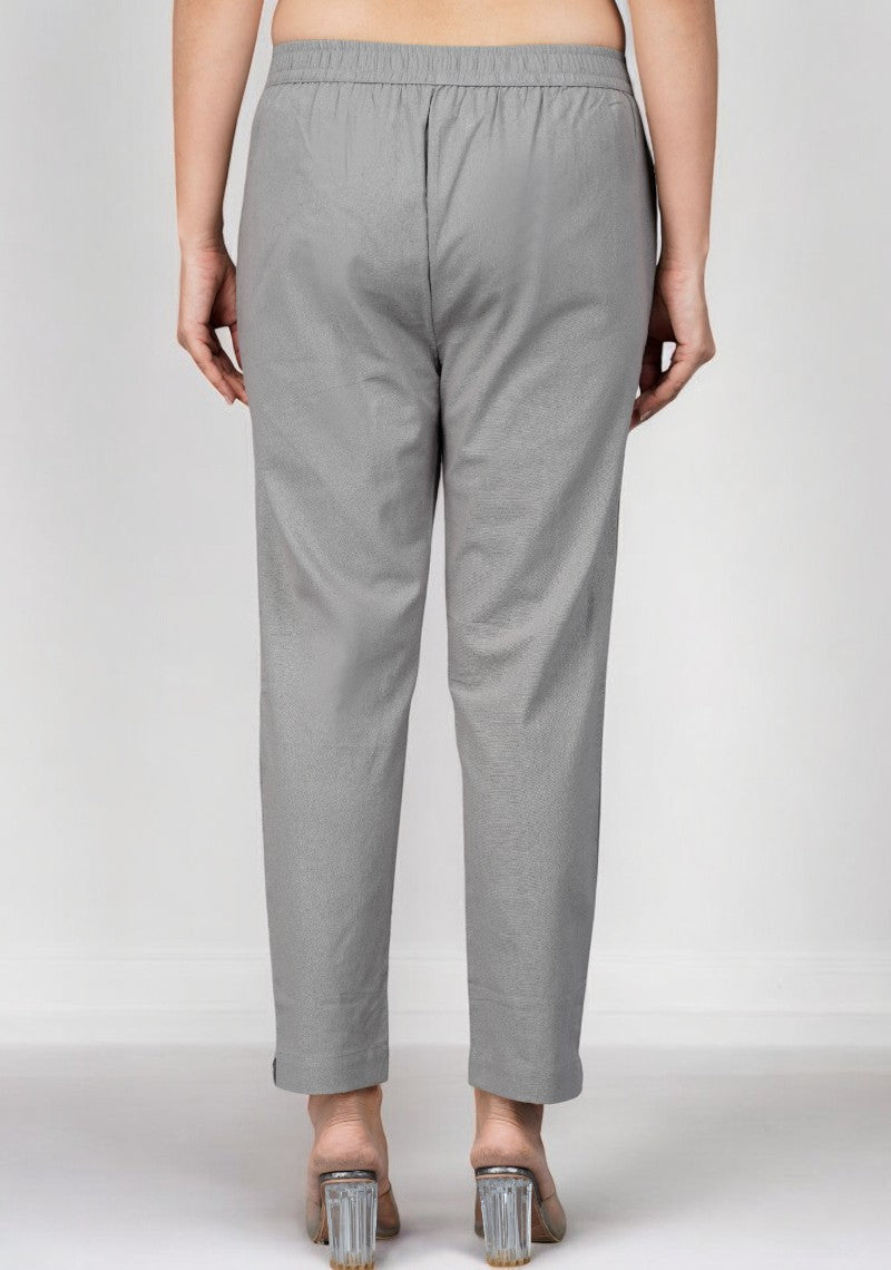 Gray Cotton Pant-49193