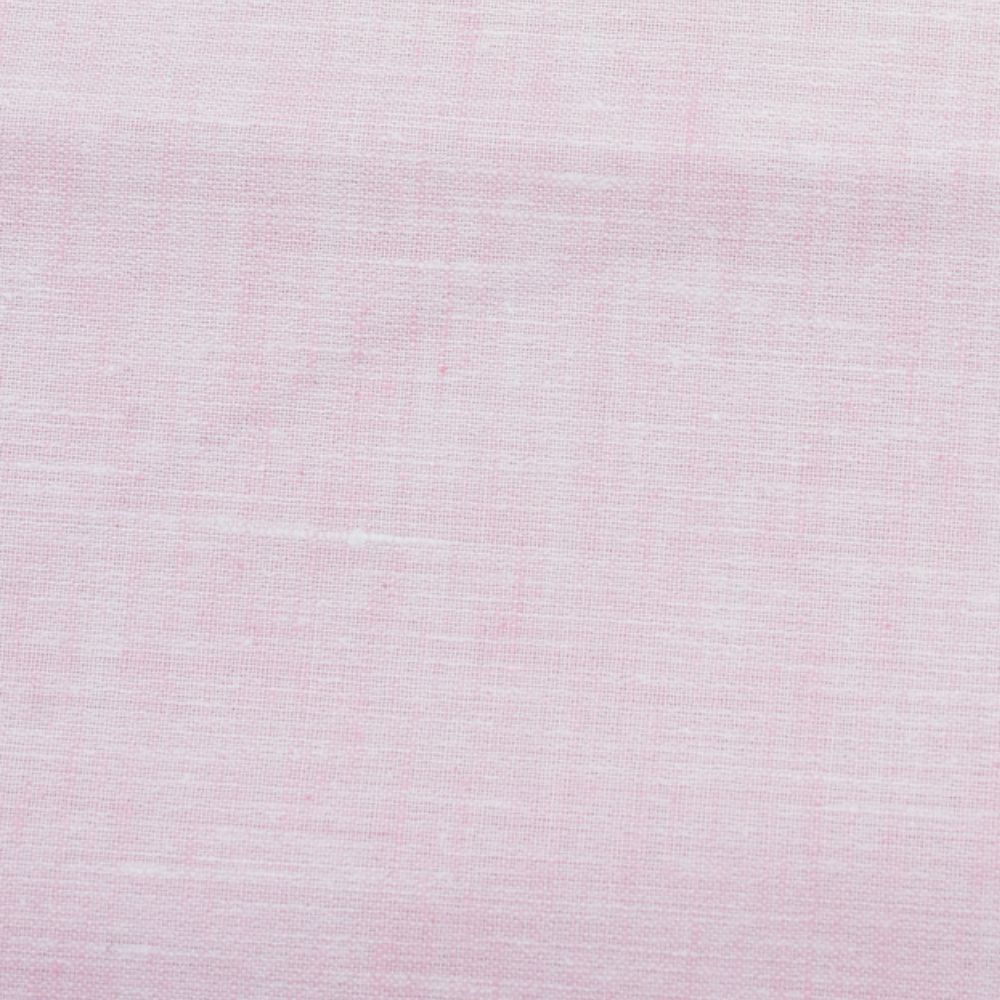 Linen Shirt Fabric(1.6 MTR) Linen Plain Baby Pink-90560