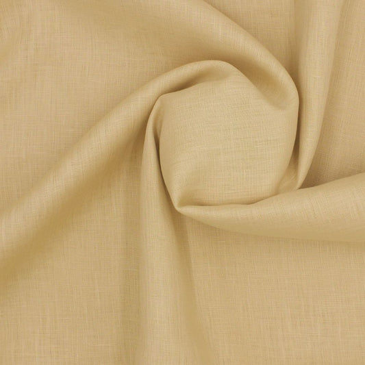 Linen Shirt Fabric(1.6 MTR) Linen Plain Beige-90611