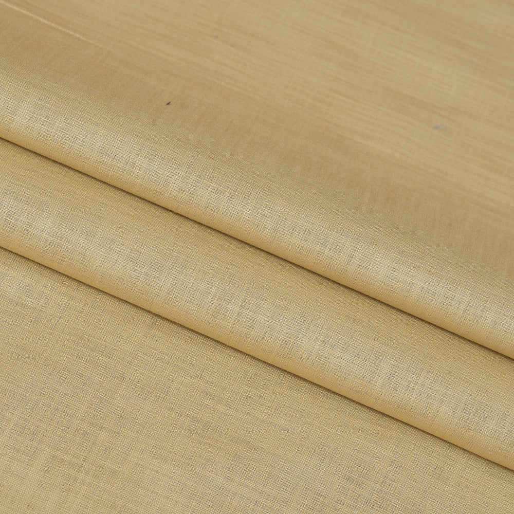 Linen Shirt Fabric(1.6 MTR) Linen Plain Beige-90611