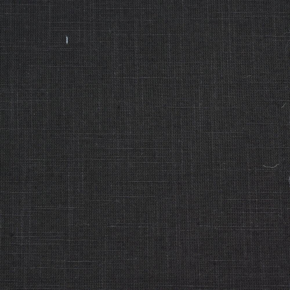 Linen Shirt Fabric(1.6 MTR) Linen Plain Black-90554