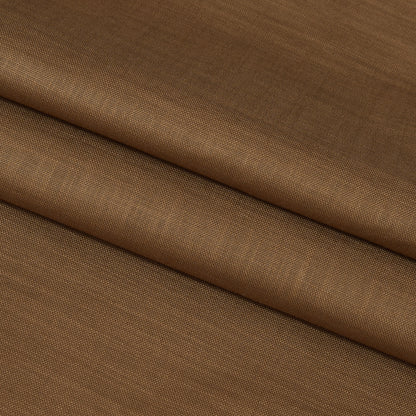 Linen Shirt Fabric(1.6 MTR) Linen Plain Brown-90618