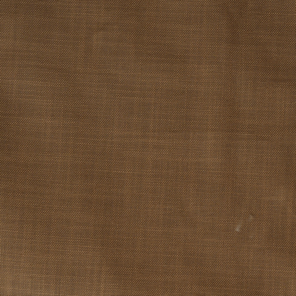 Linen Shirt Fabric(1.6 MTR) Linen Plain Brown-90618