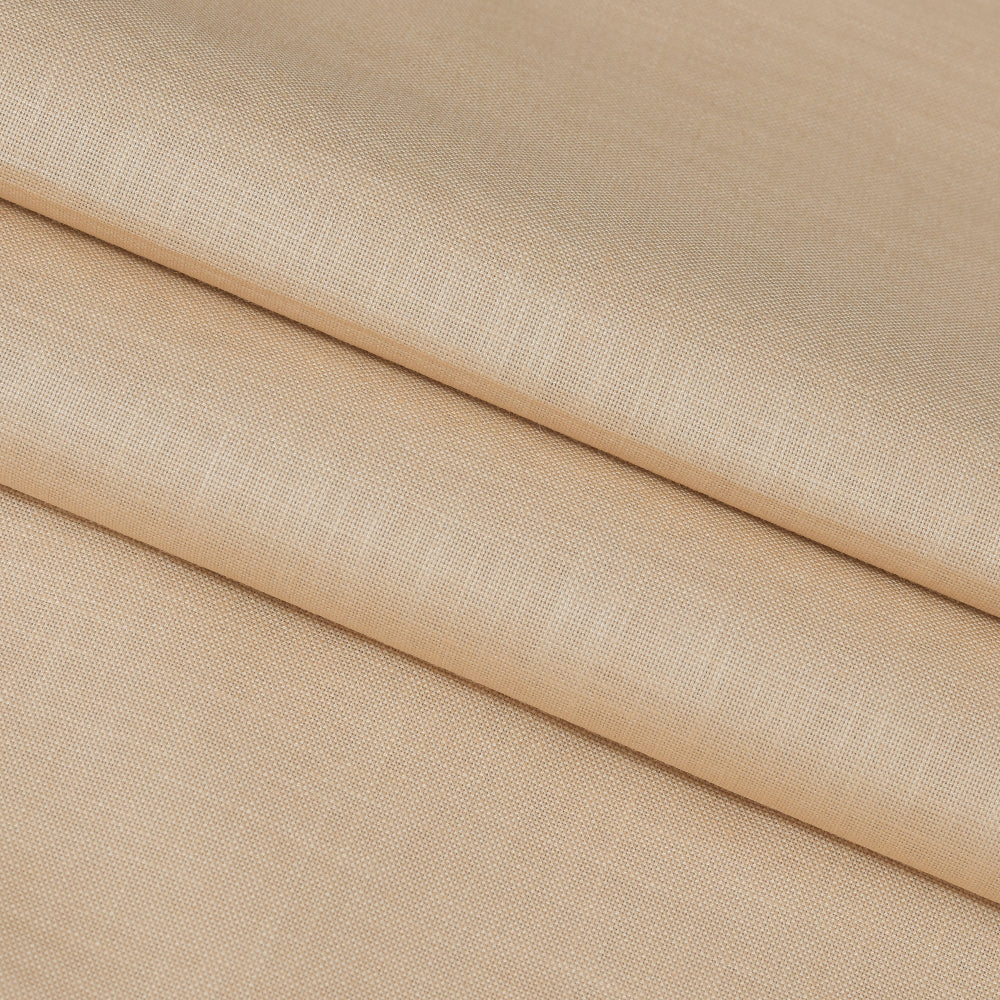 Linen Shirt Fabric(1.6 MTR) Linen Plain Cream-90610