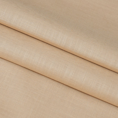 Linen Shirt Fabric(1.6 MTR) Linen Plain Cream-90610