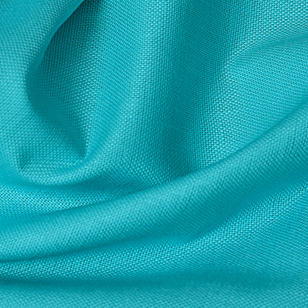 Linen Shirt Fabric(1.6 MTR) Linen Plain Cyan-90623