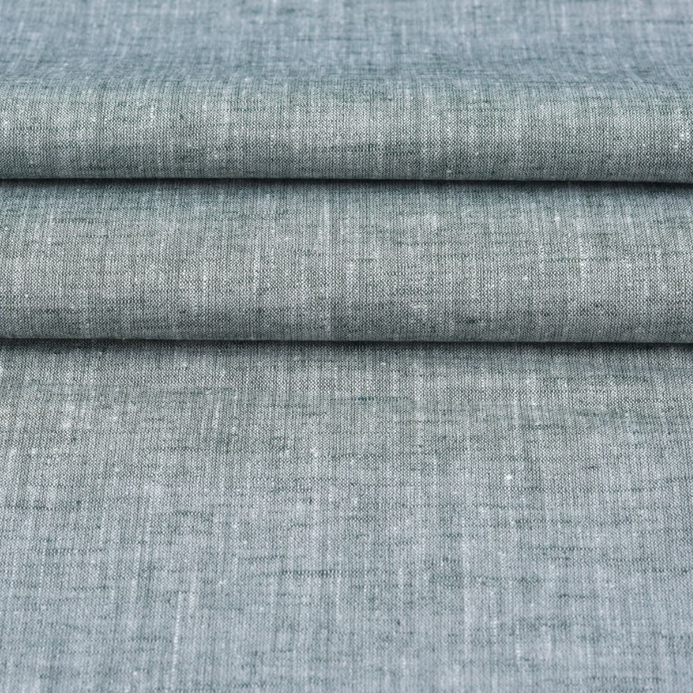 Linen Shirt Fabric(1.6 MTR) Linen Plain Gray-90565