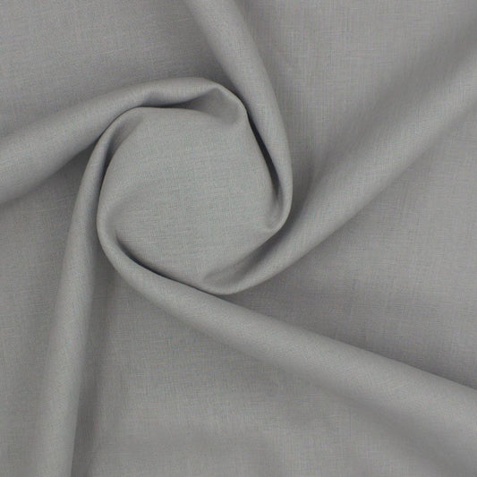 Linen Shirt Fabric(1.6 MTR) Linen Plain Gray-90609