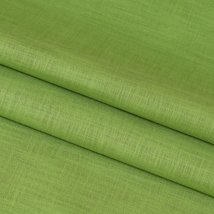 Linen Shirt Fabric(1.6 MTR) Linen Plain Green-90619