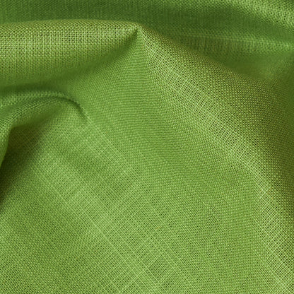 Linen Shirt Fabric(1.6 MTR) Linen Plain Green-90619