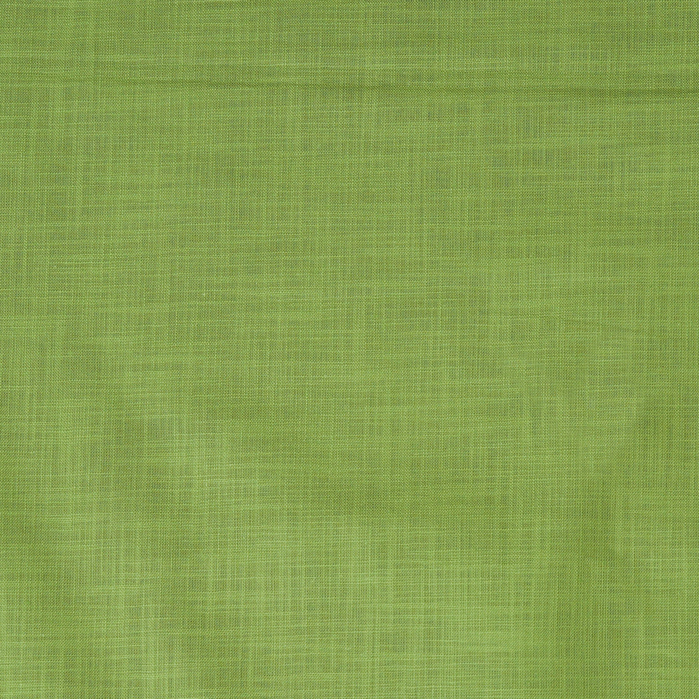 Linen Shirt Fabric(1.6 MTR) Linen Plain Green-90619