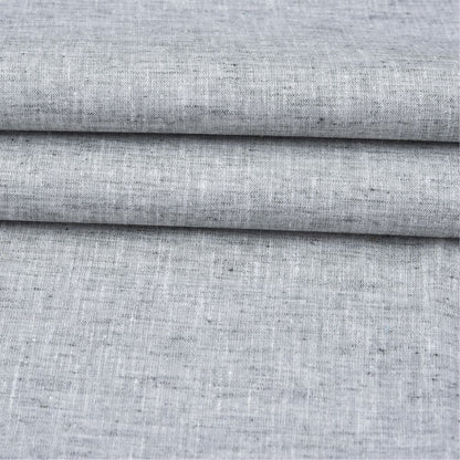 Linen Shirt Fabric(1.6 MTR) Linen Plain Light Gray-90561