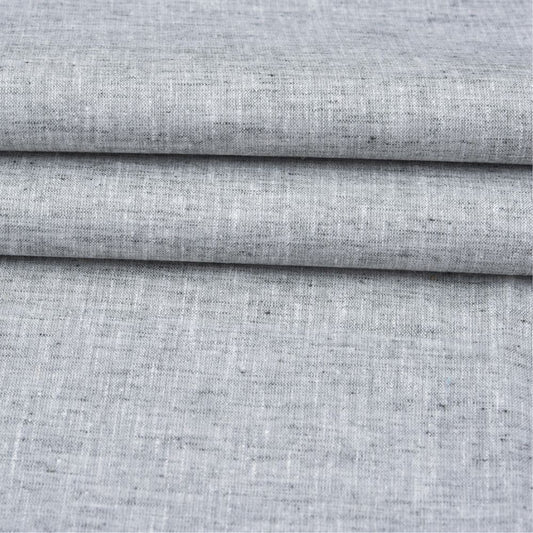 Linen Shirt Fabric(1.6 MTR) Linen Plain Light Gray-90561