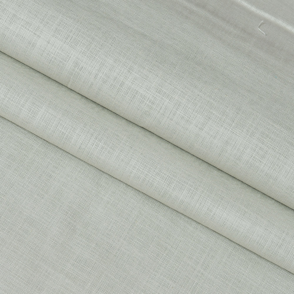 Linen Shirt Fabric(1.6 MTR) Linen Plain Light Gray-90607