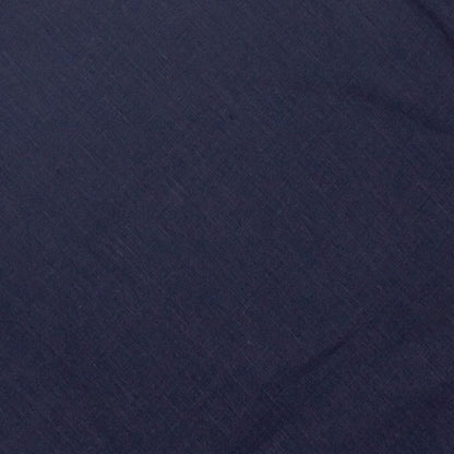 Linen Shirt Fabric(1.6 MTR) Linen Plain Navy Blue-90621