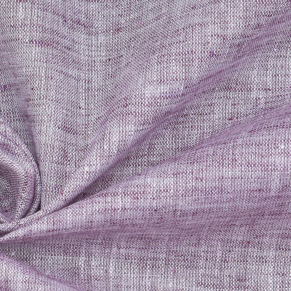 Linen Shirt Fabric(1.6 MTR) Linen Plain Purple-90564