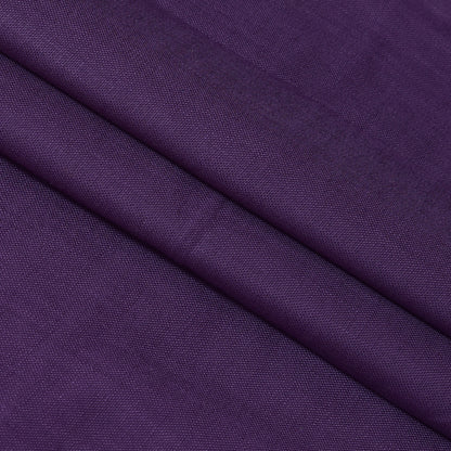 Linen Shirt Fabric(1.6 MTR) Linen Plain Purple-90602