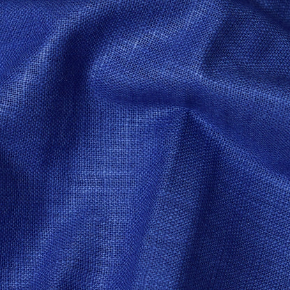 Linen Shirt Fabric(1.6 MTR) Linen Plain Royal Blue-90605