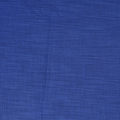 Linen Shirt Fabric(1.6 MTR) Linen Plain Royal Blue-90605