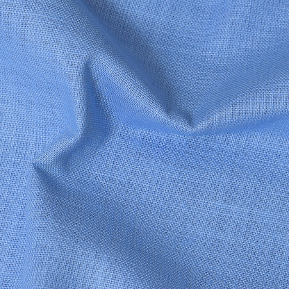 Linen Shirt Fabric(1.6 MTR) Linen Plain Sky Blue-90614