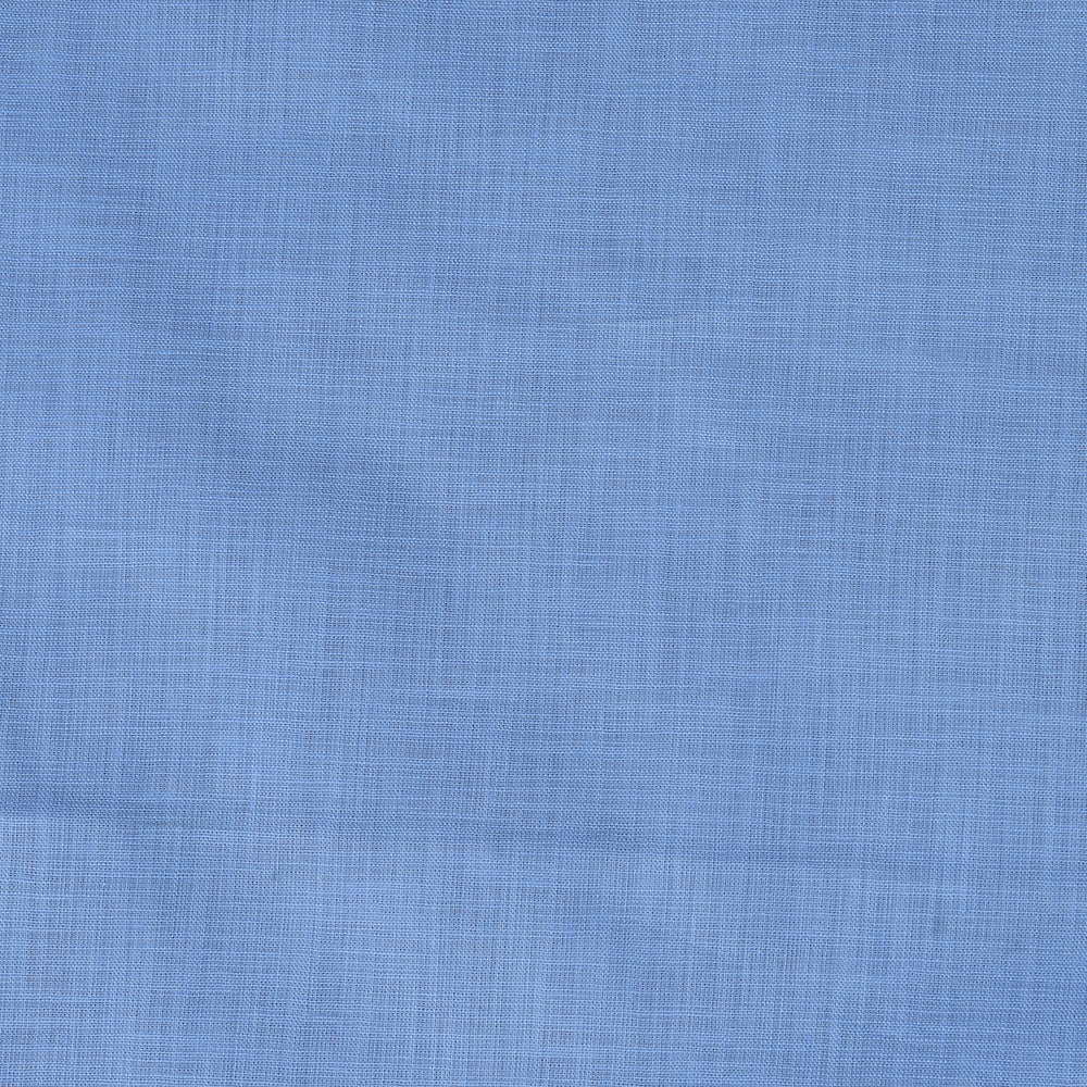 Linen Shirt Fabric(1.6 MTR) Linen Plain Sky Blue-90614