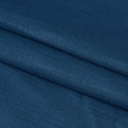 Linen Shirt Fabric(1.6 MTR) Linen Plain Teal Blue-90606