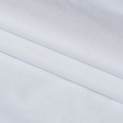 Linen Shirt Fabric(1.6 MTR) Linen Plain White-90617