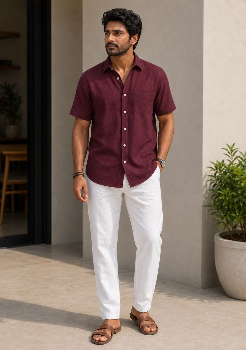 Men Premium Half Sleeves Shirt
