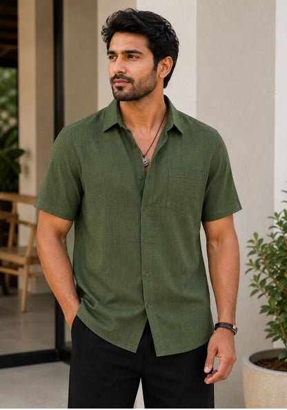 Men Premium Half Sleeves Shirt