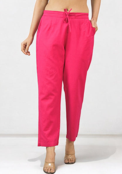 Pink Cotton Pant-49184