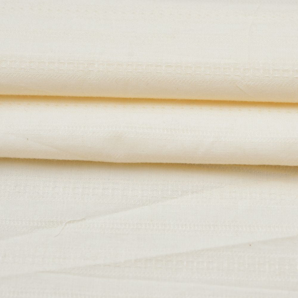 Premium Shirt Fabric(1.6 MTR) Dobby Plain Beige-90551