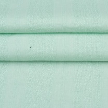 Premium Shirt Fabric(1.6 MTR) Dobby Plain Cyan-90545