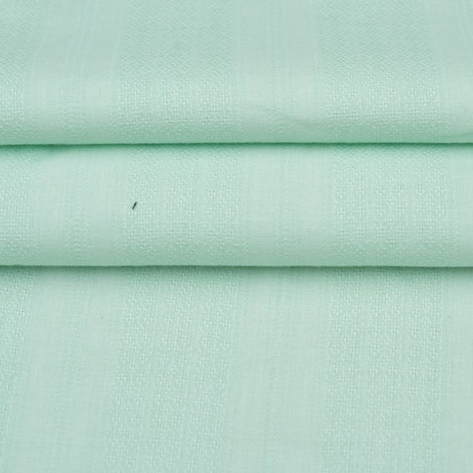 Premium Shirt Fabric(1.6 MTR) Dobby Plain Cyan-90545