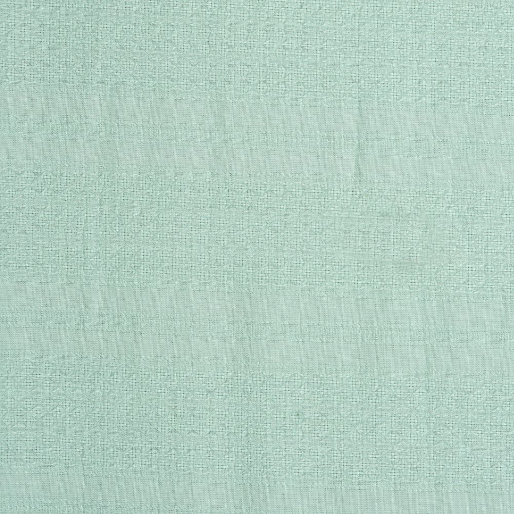 Premium Shirt Fabric(1.6 MTR) Dobby Plain Cyan-90545