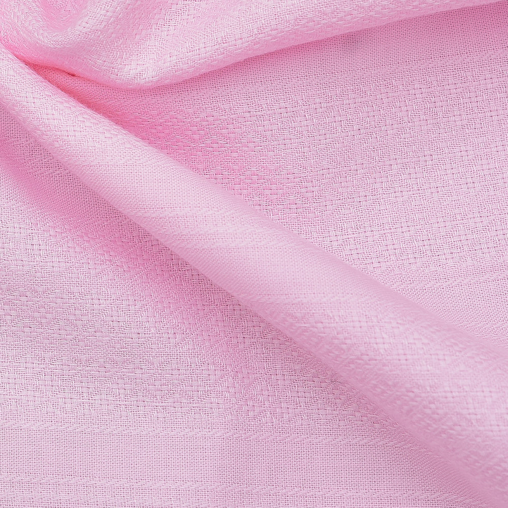 Premium Shirt Fabric(1.6 MTR) Dobby Plain Pink-90549