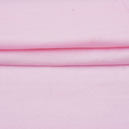 Premium Shirt Fabric(1.6 MTR) Dobby Plain Pink-90549