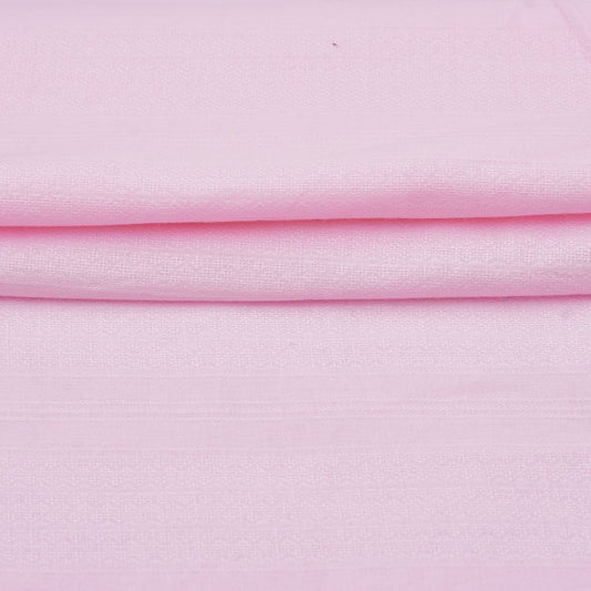 Premium Shirt Fabric(1.6 MTR) Dobby Plain Pink-90549