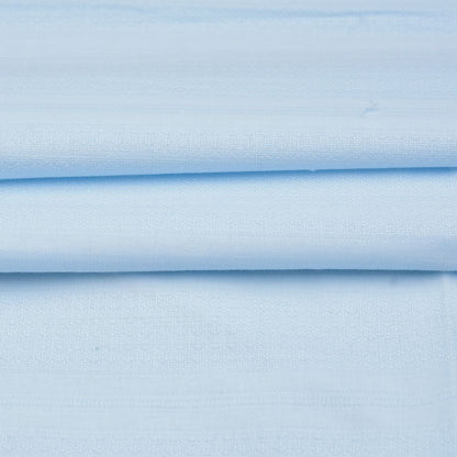 Premium Shirt Fabric(1.6 MTR) Dobby Plain Sky Blue-90548