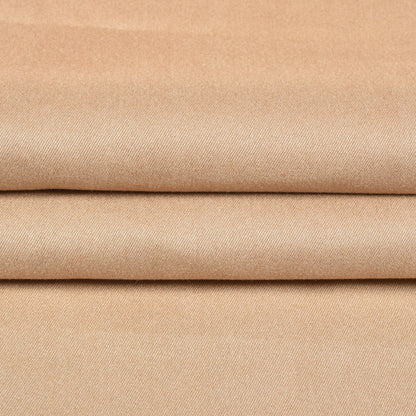 Cream Solid (2 Meter) Tweed Wool Fabric-90751