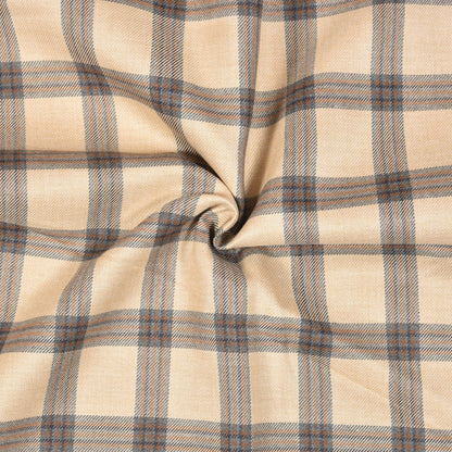 Beige-Brown-Checks-Tweed-Wool-Fabric-90756