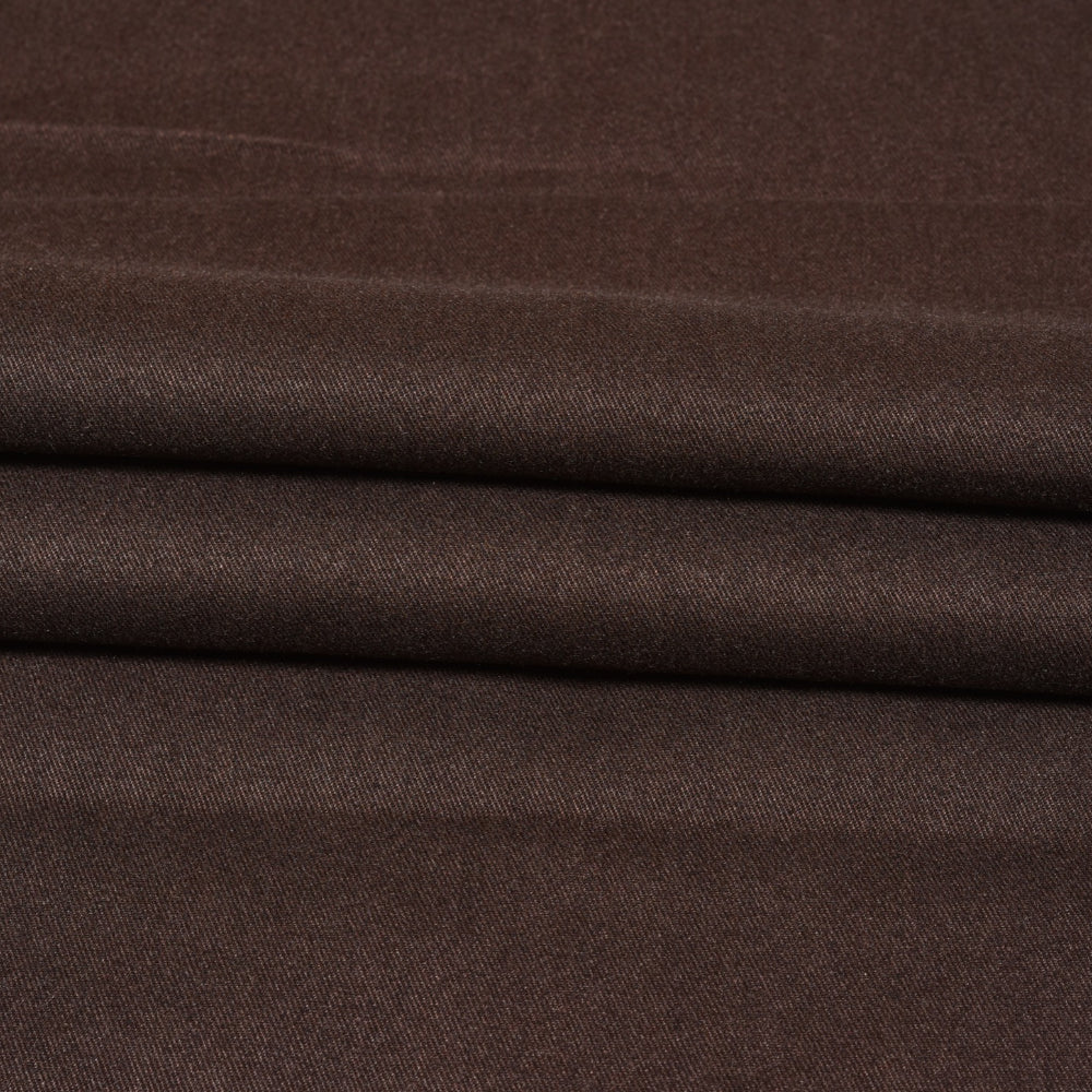 Coffee-Solid-Tweed-Wool-Fabric-90757