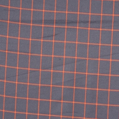 Blue-Orange-Checks-Tweed-Wool-Fabric-90760