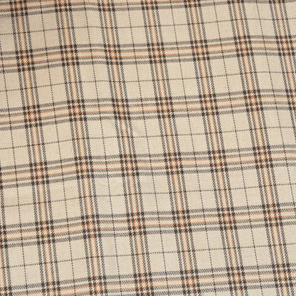 Beige-Brown-Checks-Tweed-Wool-Fabric-90761
