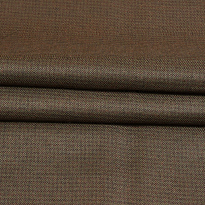 Brown-Black-Checks-Tweed-Wool-Fabric-90762
