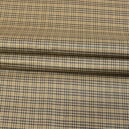 Beige-Black-Checks-Tweed-Wool-Fabric-90764