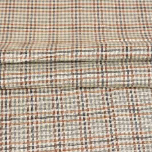 Beige-Brown-Checks-Tweed-Wool-Fabric-90765
